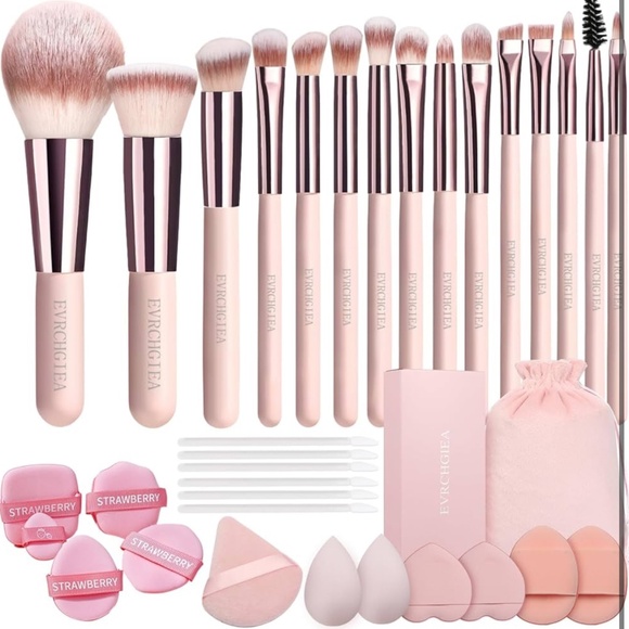 BUNDLE! Travel make up brush set! Face glitter set! Eye shadow stick! - Picture 1 of 8